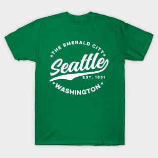 Vintage Seattle Emerald City Washington USA T-Shirt